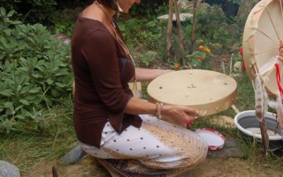 Fabrication du tambour de chaman